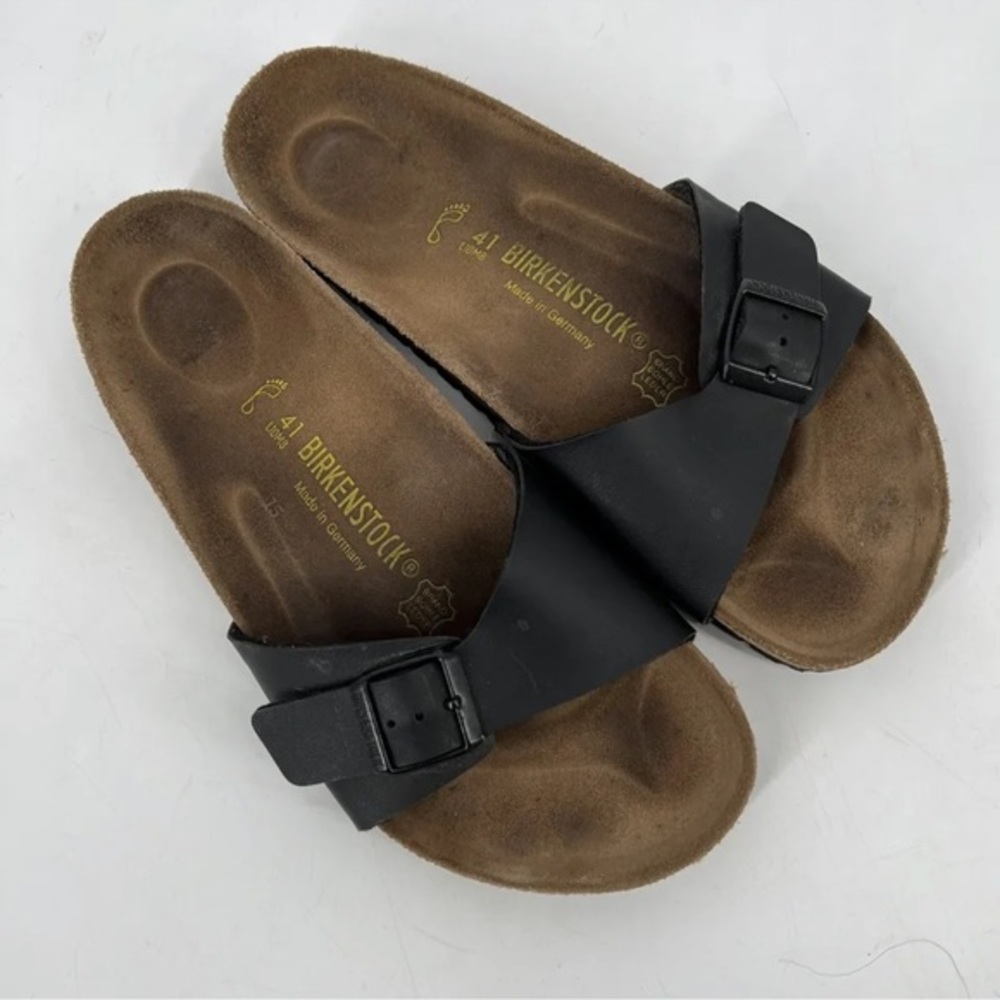 Birkenstocks birko-flor Madrid one strap sandal black size 41 10